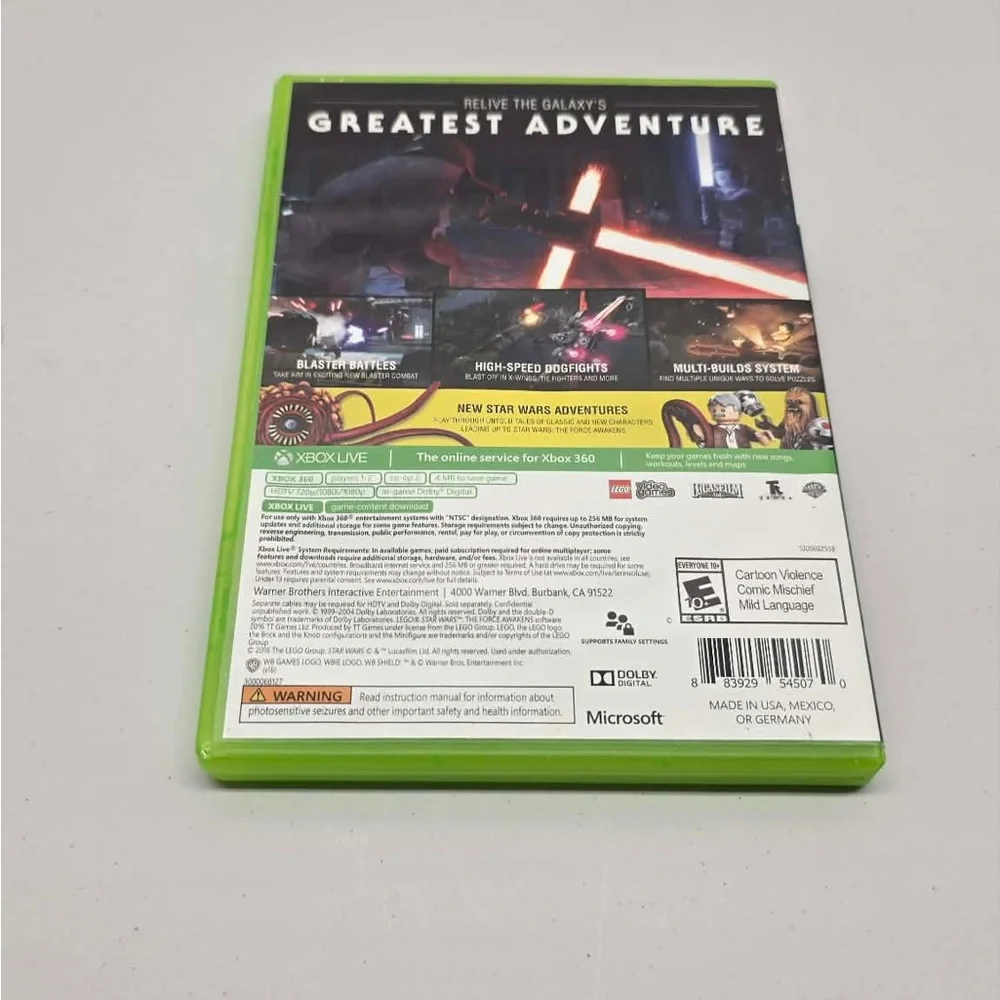 LEGO Star Wars The Force Awakens Xbox 360 Game No Booklet